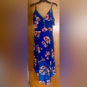 Blue floral dress